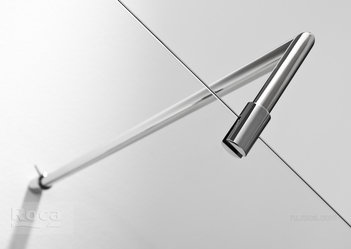 Душевое ограждение Roca Metropolis Дверь распашная 900X1950 мм, прозрачное стекло, профиль хром MP3409012M