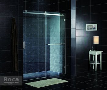 Душевое ограждение Roca Area Раздвижная дверь 1600X2000 мм правая, ручка слева, прозрачное стекло, профиль хром MP05R6012M
