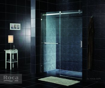 Душевое ограждение Roca Area Раздвижная дверь 1600х2000 мм левая, ручка справа, прозрачное стекло, профиль хром MP05L6012M