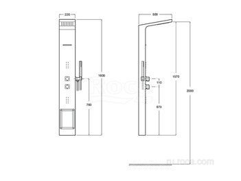 Душевая панель Roca Eternal 5A978BC00