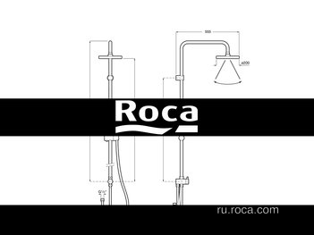 Душевая стойка Roca Victoria Connect 5B9961C00