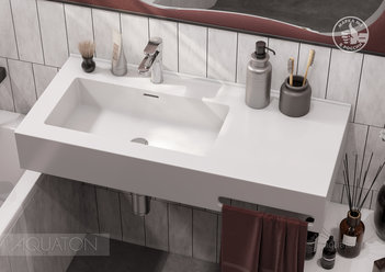 Раковина AQUATON Квадро Про 100 левая 1A733331QA01L