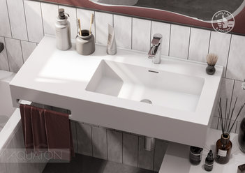 Раковина AQUATON Квадро Про 100 правая 1A733231QA01R