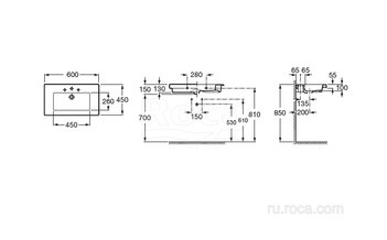 Раковина Roca Prisma 60х45 327546000