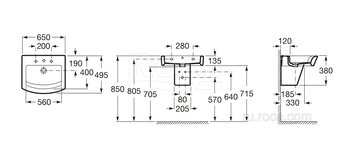 Раковина Roca Hall 65x50 327621000