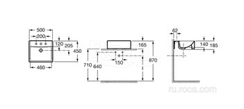 Раковина Roca Diverta 50х45 32711S000
