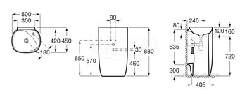Раковина Roca Beyond 50х42 белый 3270B0000
