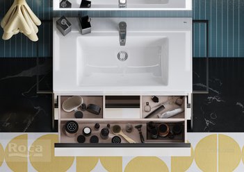 Раковина Roca The Gap Plus высокий бортик, 1 отверстие 80x46 3270M0004