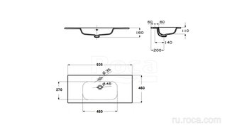 Раковина Roca Victoria-N Unik 60х46 32799E000