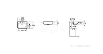 Раковина Roca The Gap 56x40 32747S000