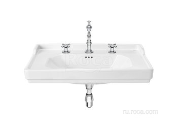 Раковина Roca Carmen подвесная 80х50, 3 отверстия для смесителя, белый 3270A0003