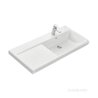 Раковина Roca The Gap Plus высокий бортик, 1 отверстие 100х46 правая 3270ME004