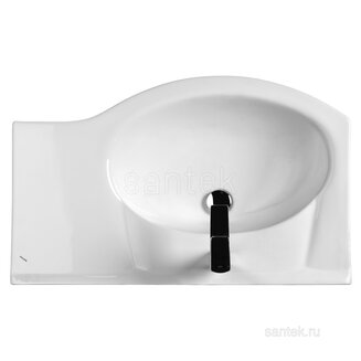 Раковина Santek Коралл 83 отверстие под смеситель 1WH110228 с правым крылом