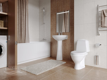 Раковина Santeri Соната с переливом белый 131112S0011B0