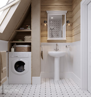 Раковина Santeri Вест с переливом белый 131118S0011B0