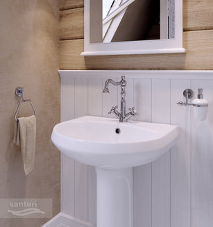 Раковина Santeri Вест с переливом белый 131118S0011B0