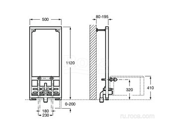 Система инсталляции Roca Duplo 890091200 для биде