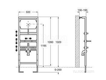 Система инсталляции Roca Duplo Urinario 890094000 для писсуара