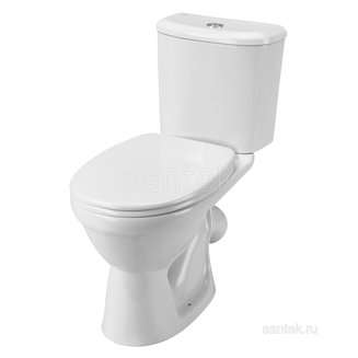 Унитаз-компакт Santek Бореаль с диагональным выпуском, антивсплеск 1WH302146