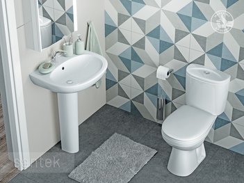 Унитаз-компакт Santek Анимо с горизонтальным выпуском, стандарт 1WH302132