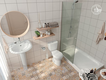 Унитаз-компакт Santek Бриз с диагональным выпуском 1WH302138