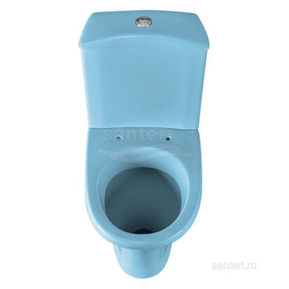 Унитаз-компакт Santeri Вест голубой 1.P201.8.S06.00B.F
