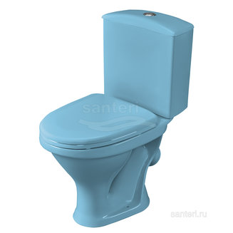 Унитаз-компакт Santeri Вест голубой 1.P201.8.S06.00B.F