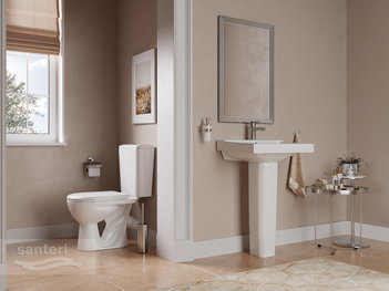 Унитаз-компакт Santeri Орион (комфорт) белый 1.P403.8.S00.00B.F