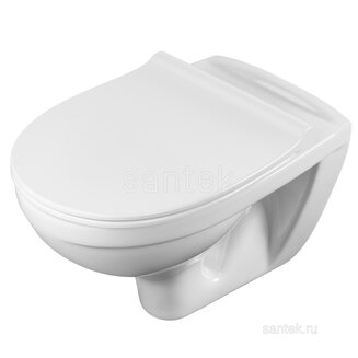 ПЭК Santek Бореаль 1WH501544 подвесная чаша + инсталляция +сиденье SoftClose +панель хром