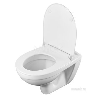 ПЭК Santek Бореаль 1WH501544 подвесная чаша + инсталляция +сиденье SoftClose +панель хром